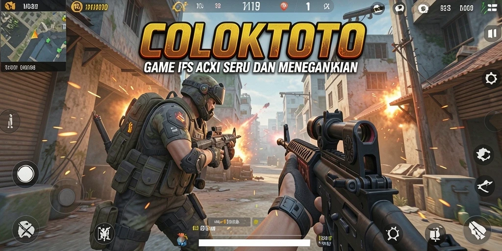 Tampilan gameplay COLOKTOTO yang menegangkan di medan perang.