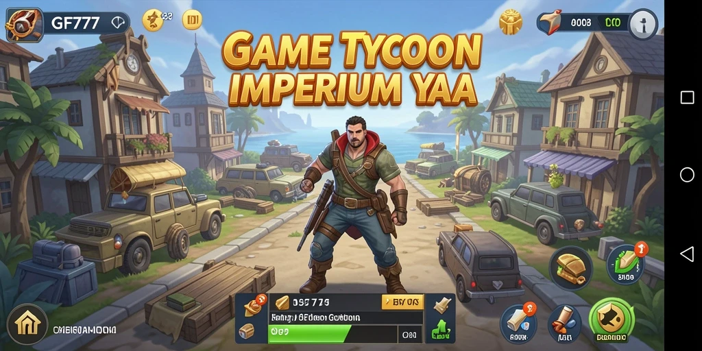 Screenshot GF777 menampilkan momen strategis dalam gameplay Tycoon.
