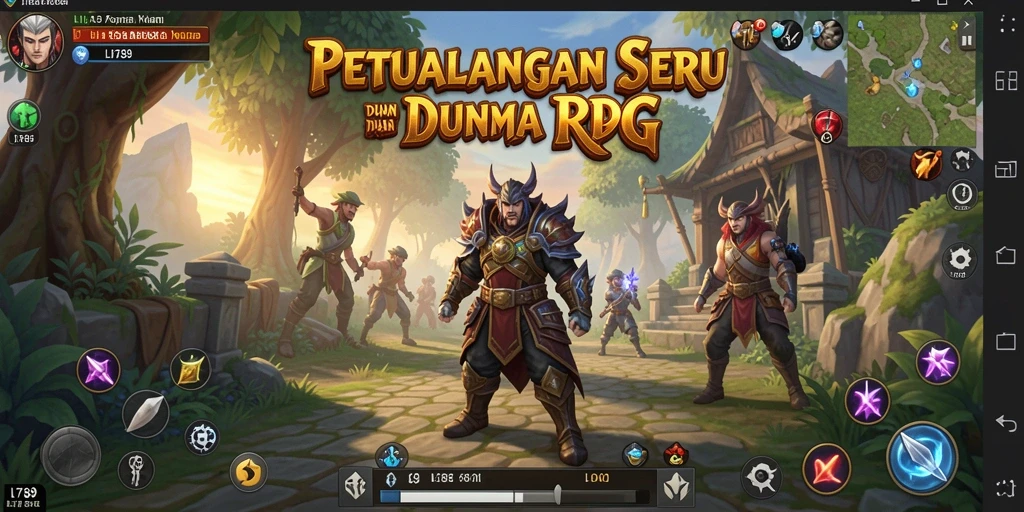 Gameplay LI789 menampilkan pertarungan epic dan eksplorasi dunia fantasi.