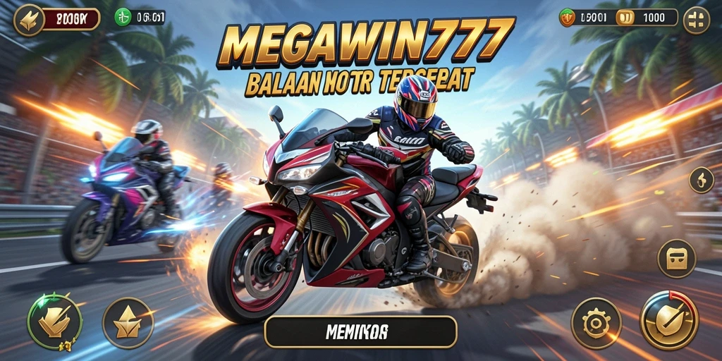 Gameplay balapan motor yang memukau dan mendebarkan.
