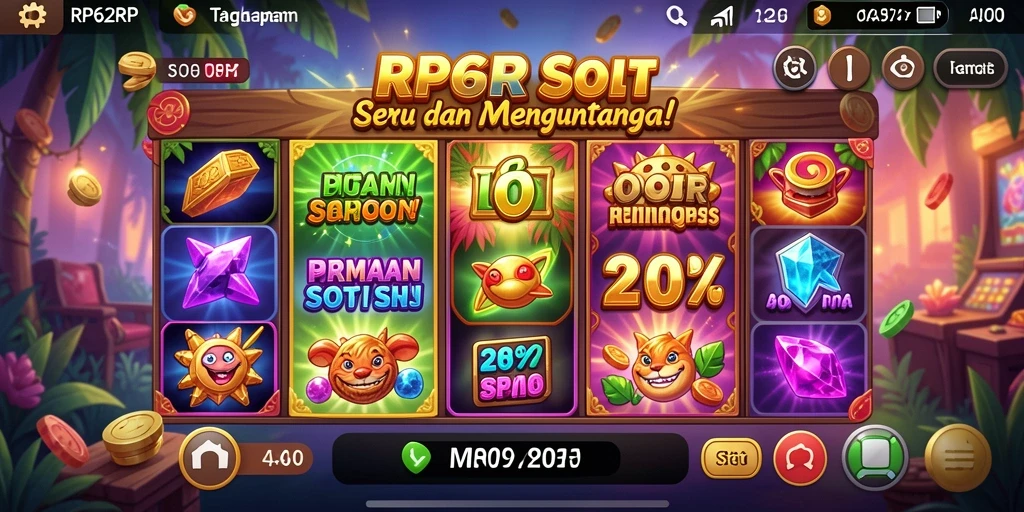 Tampilan menarik dari gameplay Slot RP62RP yang menantang.